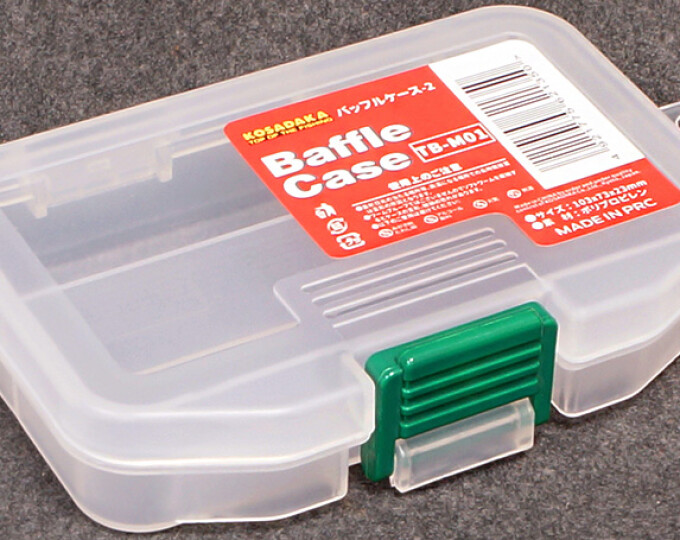 Коробка Kosadaka Baffle Case 2 (103х73х23мм, 2 продольные секции) Clear - изображение 1 