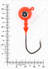 Джиг крашеный ШАР 20гр. (крючок VD-079 №3/0) (3шт.) цвет 01 (красный) - изображение 3