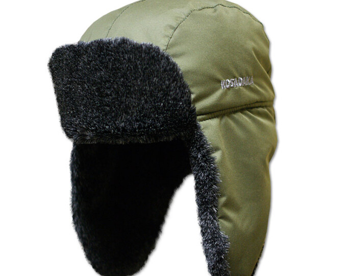 Шапка-ушанка Kosadaka Arctic (плащёвка, меланж, цвет хаки) р.XL - изображение 1 