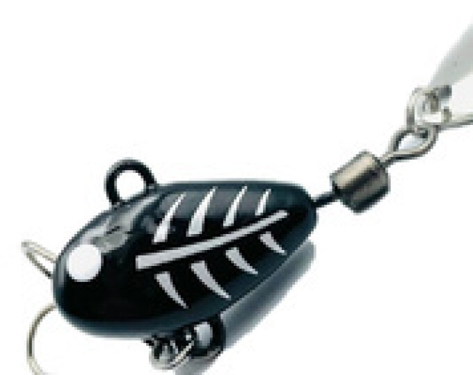 Тейл-спиннер UF-Studio Hurricane 7,5гр. цвет Black Ghost - изображение 1 