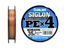 Плетеный шнур Sunline SIGLON PEx4 Multi Color 150m #2.0/35lb (0.242mm) - изображение 1 