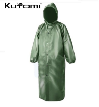 Плащ дождевик KUTOMI на кнопках зеленый XXXL