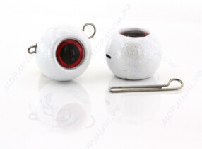 Груз крашеный ШАР (Чебурашка разборная) 10гр. цвет 05 (белый)