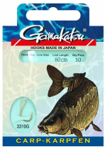Готовый поводок Gamakatsu «Carp» №08 (60см, 0,25мм) (Hook BKS-3310G)