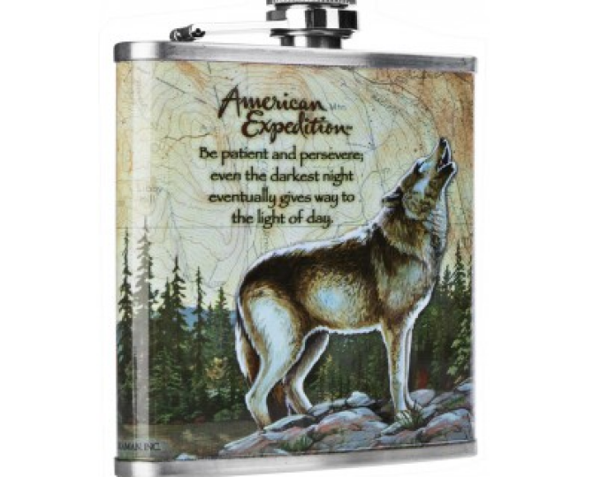 Фляжка Волк 210мл. Guotal - изображение 1 