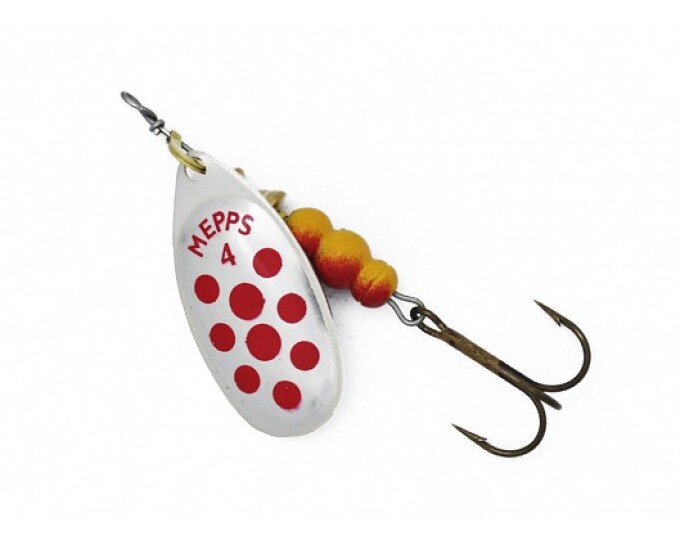 Блесна Mepps AGLIA PTS 4 Silver/Red - изображение 1 