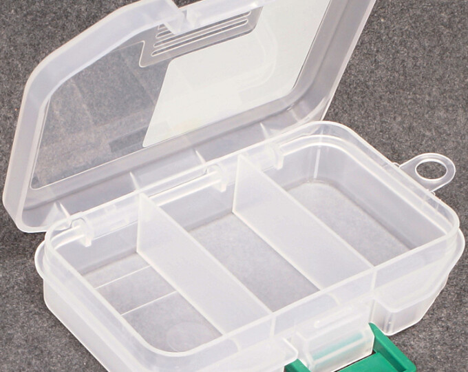 Коробка Kosadaka Baffle Case 3 (103х73х23мм, 3 поперечные секции) Clear - изображение 3