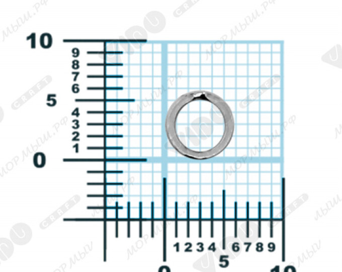 Кольцо заводное Flat Double Ring 5,7*0,7мм (10шт.) - изображение 4