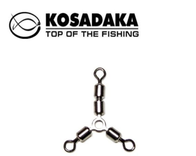 Вертлюг Kosadaka трехсторонний Y-образный №08 (3шт.) (2100) - изображение 1 