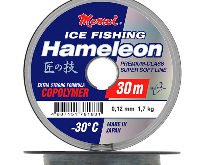 Леска Momoi Hameleon Ice Fishing 0,27мм (8,5кг) 30м (серебрянный) - изображение 1 