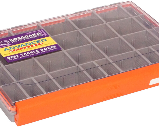 Коробка Kosadaka TB-S67 продольные секции + доп. вставки (356х227х48мм) Orange - изображение 1 