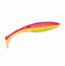 Приманка ZUB-WIBRA 100мм-4шт, (цвет 011) желто-красный