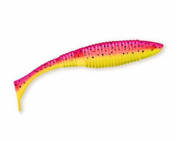 Приманка ZUB-WIBRA 100мм-4шт, (цвет 011) желто-красный - изображение 1 