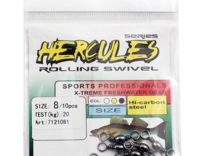 Вертлюг Siweida (тест 27кг, черный) №06 (10шт.) (7121061) - изображение 1 