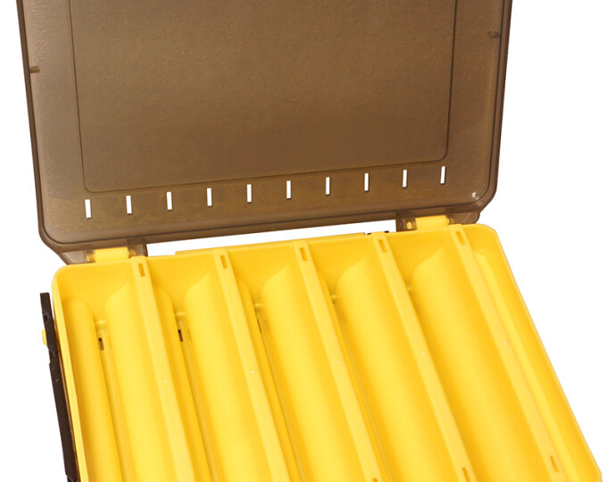 Коробка Kosadaka TB-S31C для воблеров, двусторонняя (200х175х50мм) Yellow - изображение 3