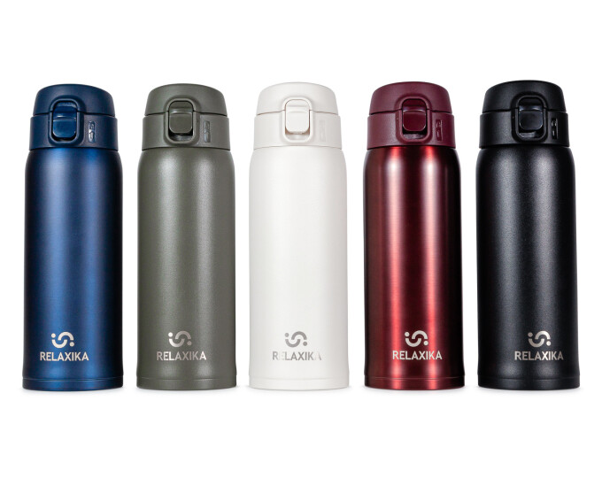 Термокружка Relaxika 701 (0,48л) белая - изображение 2