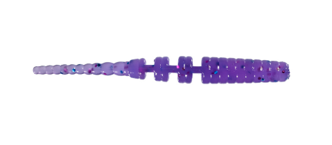 Приманка ZUB-CRAZY LEECH 30мм-20шт,(цвет 610) фиолетовый с блестками