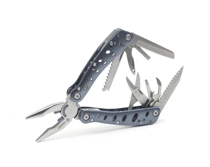 Мультитул «Ganzo» 22 предмета (102х50х20мм, цвет серый) - изображение 1 