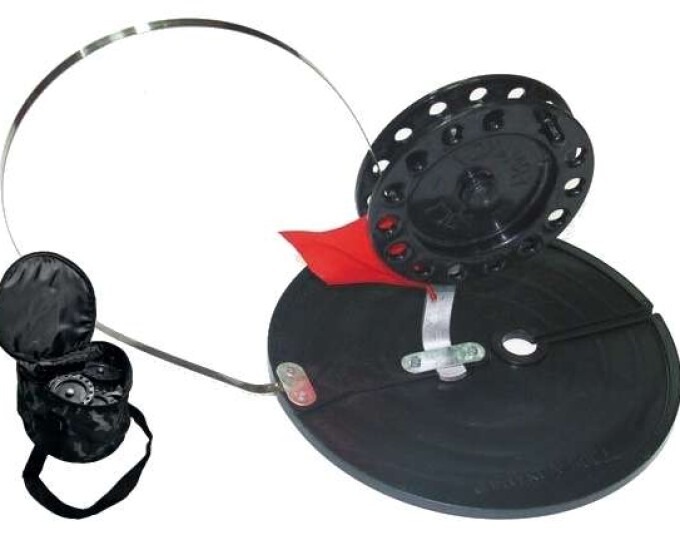 Комплект жерлиц Manko Классик-1 (блин 180мм, катушка 63мм) в сумке  (10шт.) - изображение 1 