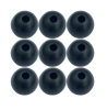 Бусина резиновая, черная 6мм (отверстие 1,2мм) (10шт.) - изображение 1 