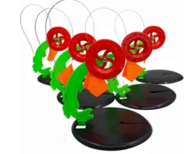 Комплект оснащённых жерлиц Лиман «Щука» (блин 200мм, катушка 90мм) в сумке (5шт.) - изображение 1 