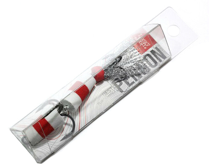 Приманка джиговая Lucky John PENNON 11 (белый/красный/белый) - изображение 1 