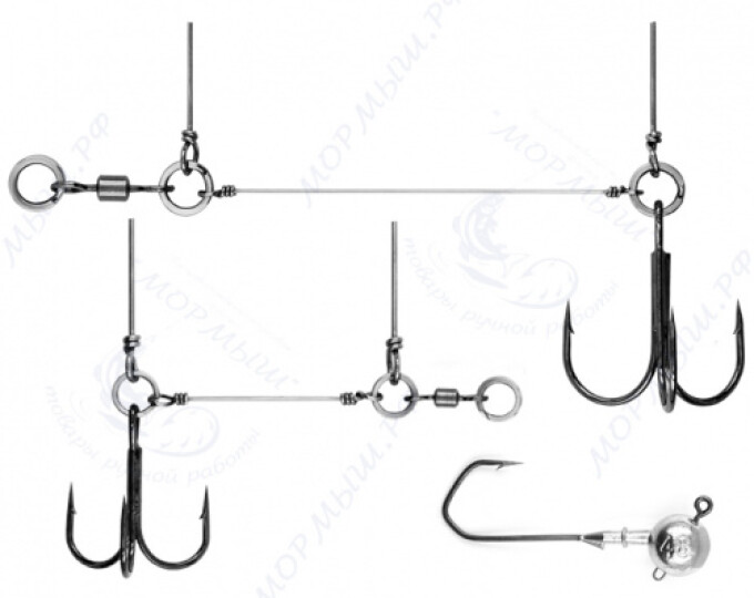 Оснастка стингер для джиг-головки Stinger Eye Jig (M) - изображение 4