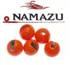 Вольфрамовая головка Namazu Pro Tia Tungsten Head Trout, р.4,6, вес 0,75г, цв. фц.оранж. (5шт)