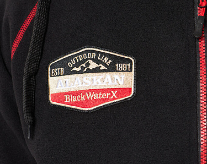 Куртка флисовая Alaskan Black Water X р.XXL (с капюшоном, черная) - изображение 4