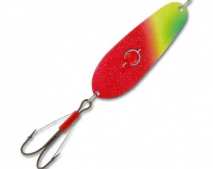 Блесна Kuusamo Rasanen 70/20 (бусинка, незацепляйка) цвет GL/GR/FYe/R-C, UV - изображение 1 