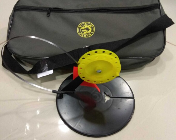 Комплект жерлиц Три Кита «Щукарь» (85-90мм, угловая стойка, сумка длинная) (10шт.) - изображение 1 