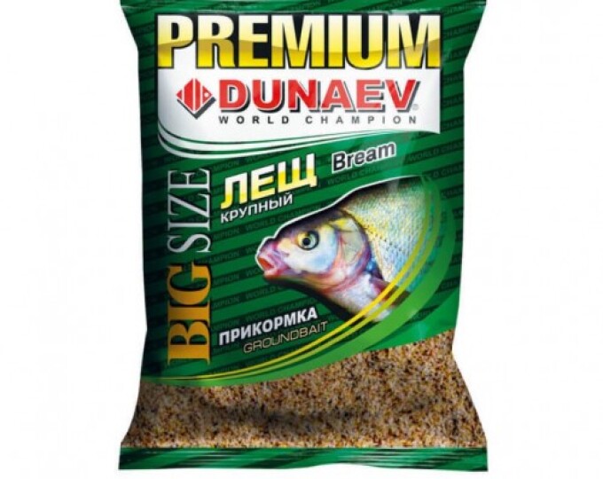 Прикормка DUNAEV PREMIUM (1кг) ЛЕЩ Крупная Фракция - изображение 1