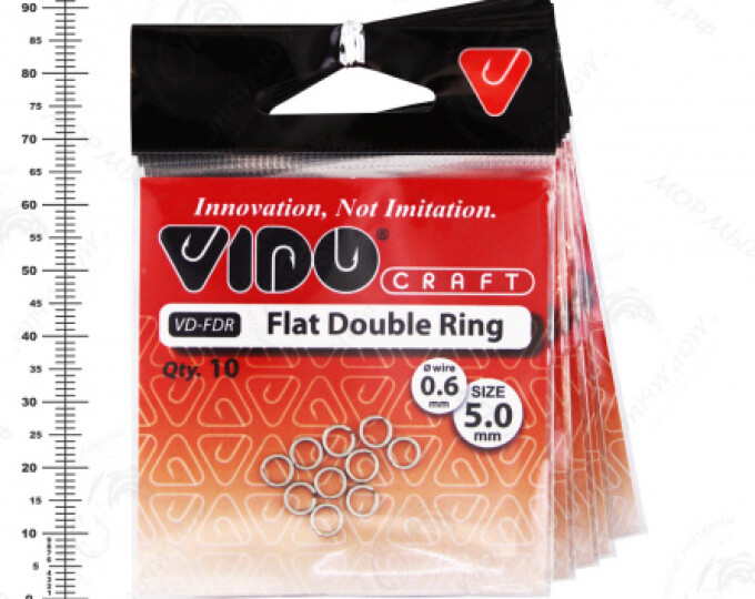 Кольцо заводное Flat Double Ring 5,0*0,6мм (10шт.) - изображение 1 