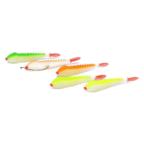 Поролоновая приманка (сменная) 3D Ex WORM 10см Fluo WOr/WOr/WGr/WLgr/WYellow под офсет №1,2,4