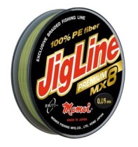 Шнур плетеный JigLine Premium MX8 100м 0,25мм (20кг) (хаки)