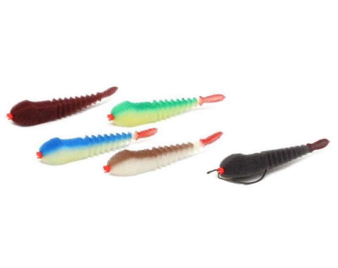 Поролоновая приманка (сменная) 3D Ex STREAM 10см BL/BR/WGr/WBlue/WBr под офсет №1/0,2/0,3/0 - изображение 1 