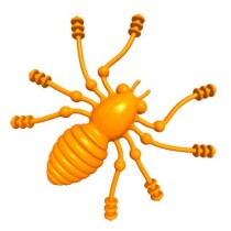 Силиконовая приманка SAN-BUGS DOMINATOR 38F КРАБ (оранжевая морковь)