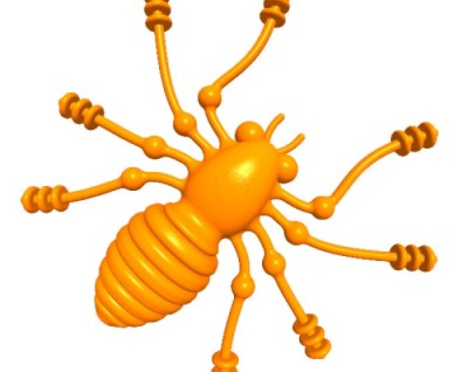 Силиконовая приманка SAN-BUGS DOMINATOR 38F КРАБ (оранжевая морковь) - изображение 1