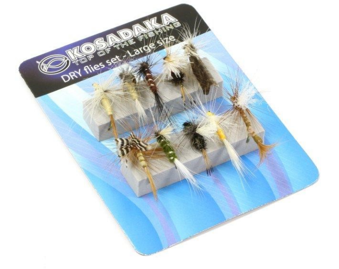 Набор kosadaka сухих мушек FS-1 Large size (10шт.) - изображение 1 