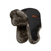 Шапка-ушанка Kosadaka Storm Hunter (мех шиншилла, серая-черная)