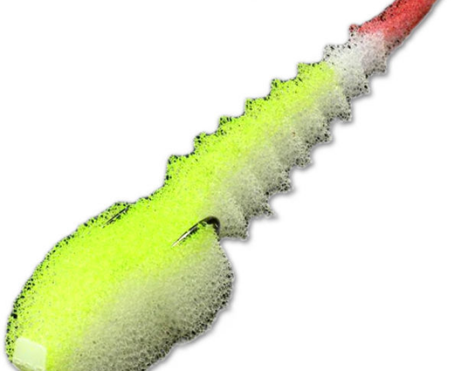 Поролоновая рыбка 3D STREAM 7,0см Fluo WOr/WGr/WLgr/WYellow - изображение 3