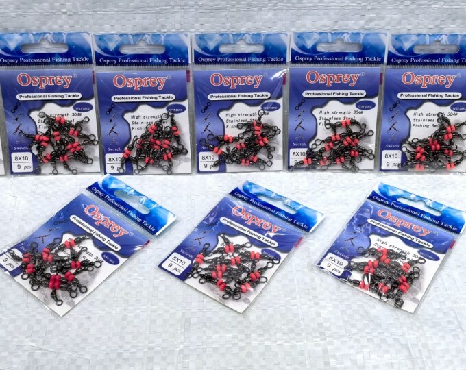 Вертлюг Osprey (CR-012) Т-образный 6×8 (тест 24кг) (6шт.) - изображение 1 