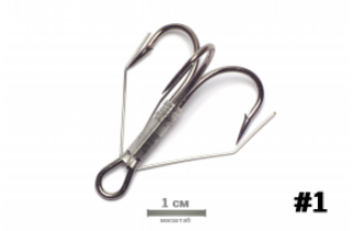 Крючок German Weedless Treble №01 (10)