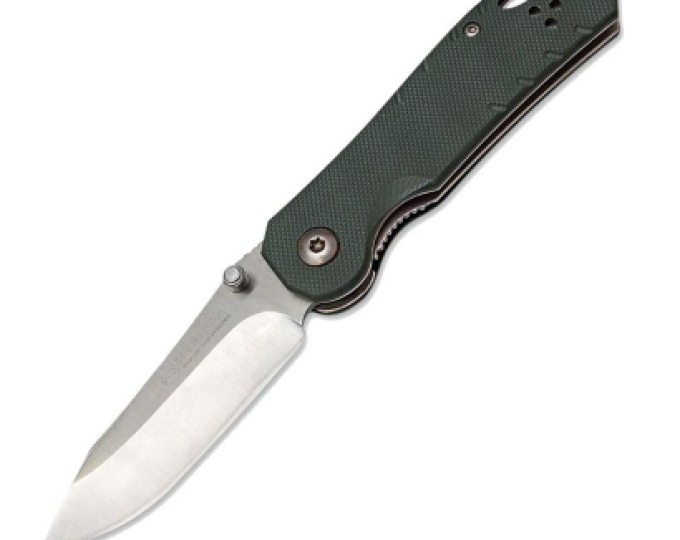 Нож складной Kosadaka 17/9,5см 81гр прецизионный (сталь. лезв./зел.рук.) - изображение 1 