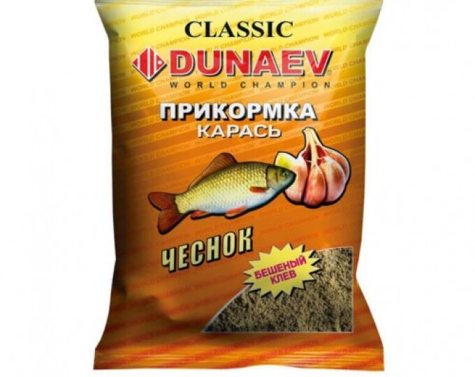 Прикормка DUNAEV КЛАССИКА (0,9кг) КАРАСЬ Чеснок - изображение 1 