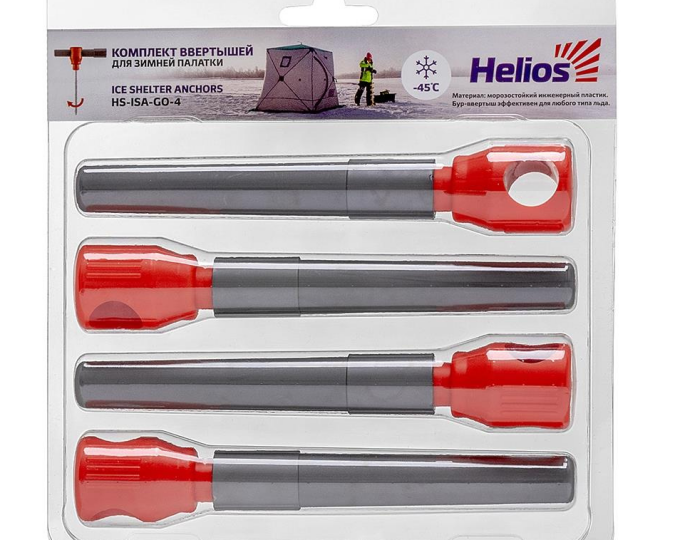 Комплект ввёртышей для зимней палатки (-45) серо-оранжевый (4шт) - изображение 1