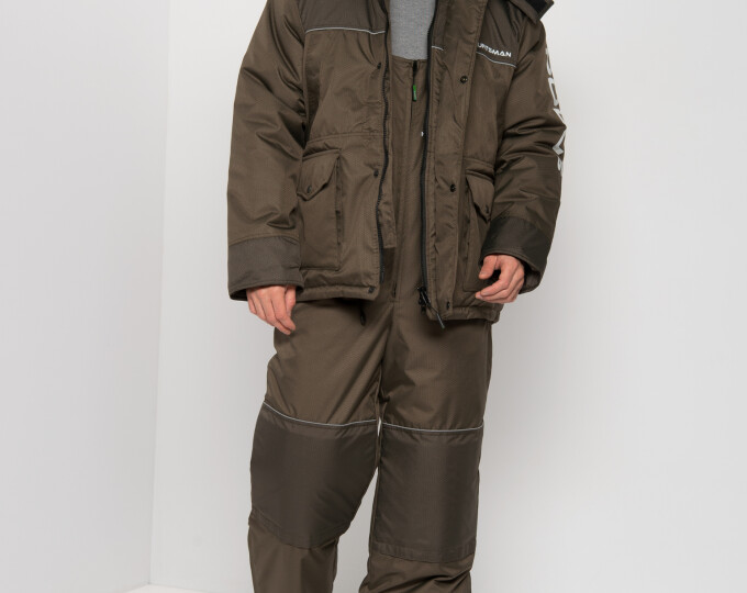 Костюм зимний «ПОЛЮС — V» (цвет Хаки) р.56-58 рост 182-188 - изображение 1