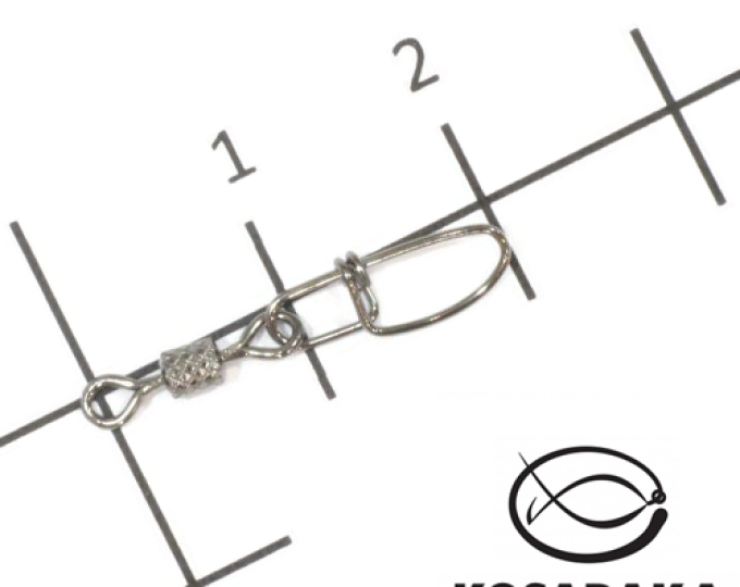 Вертлюг Kosadaka роликовый с застежкой «Insurance Snap» №04 (5шт.) (3021) - изображение 1 