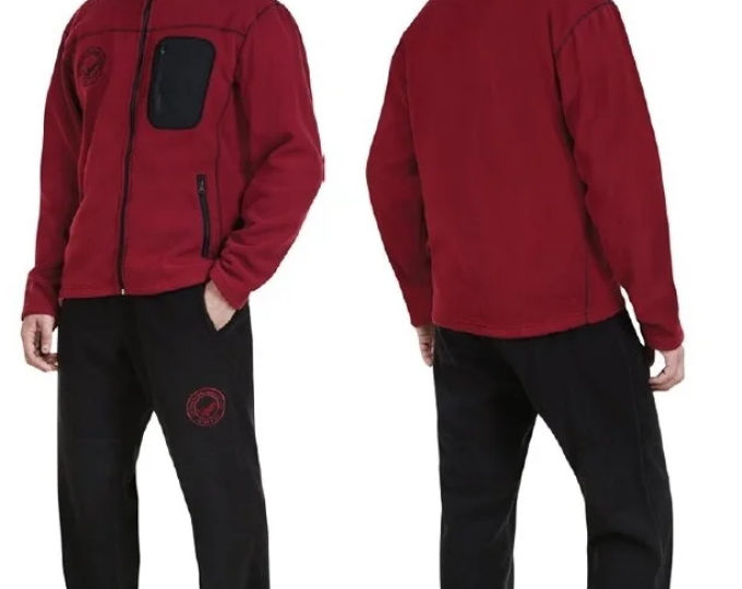 Флисовый комплект «Royal Fish» (цвет бордовый) р.XL - изображение 1