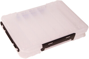 Коробка Kosadaka TB-S31B для воблеров, двусторонняя (270х190х50мм) Clear